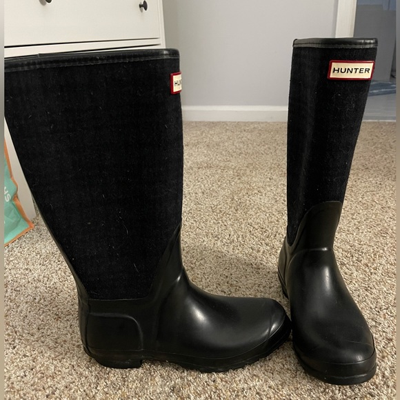 Hunter Arlen Plaid Rain Boots size 7 - Picture 4 of 4